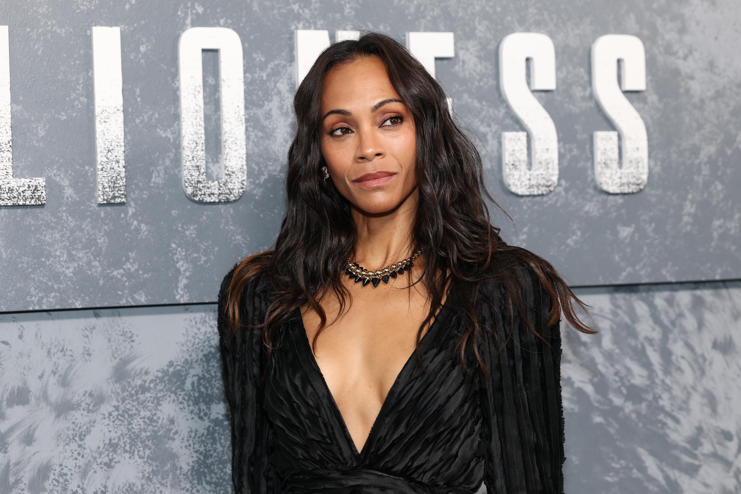 Zoe Saldaña at the premiere of "Lioness" season 3 on July 29, 2026 in New York | Source: Getty Images