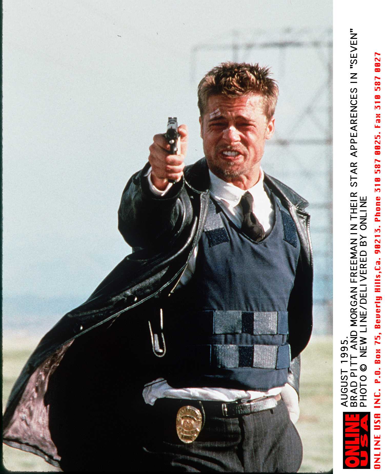 Brad Pitt in the final scene of "Se7en" | Source: Getty Images