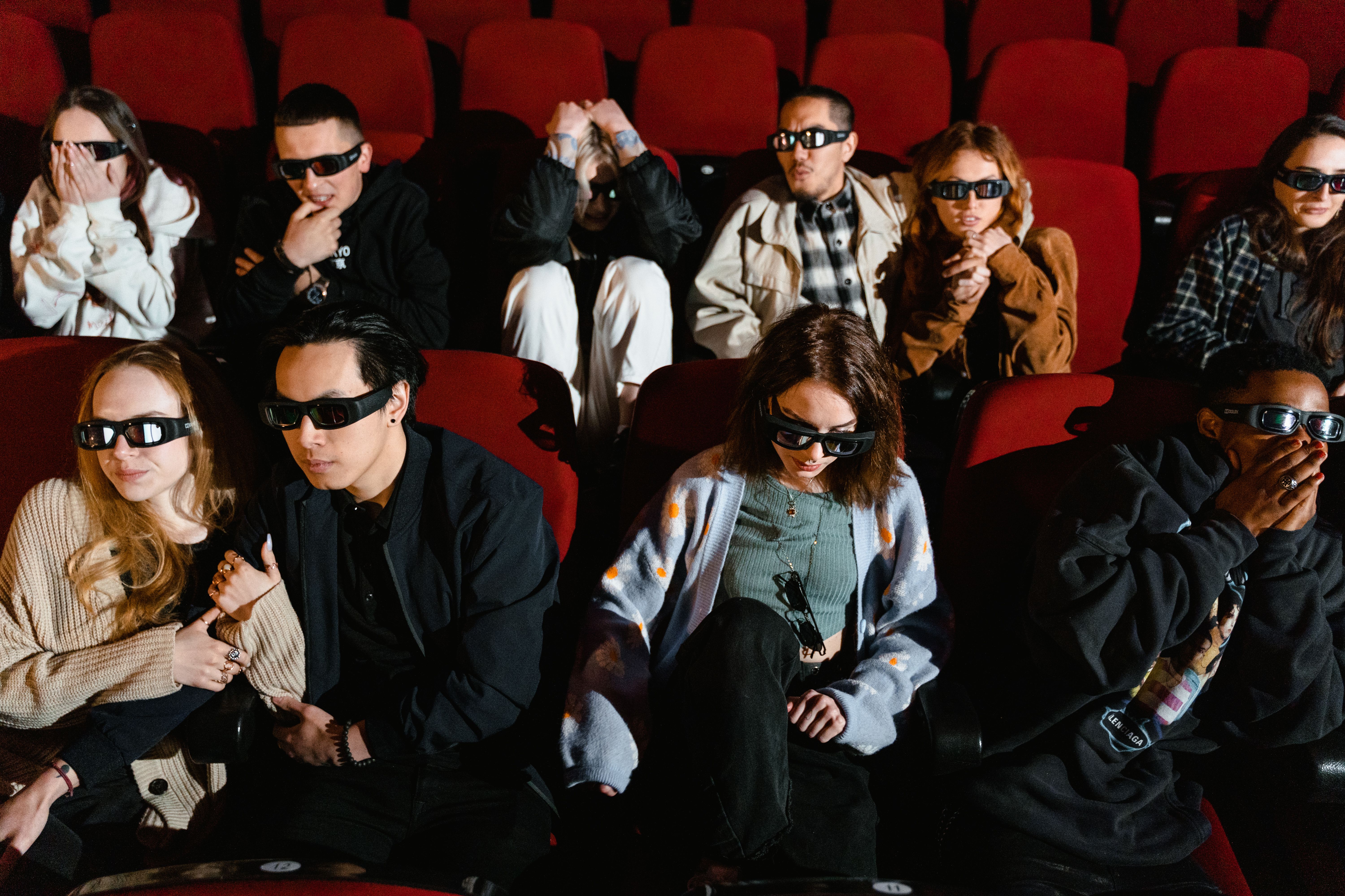 A group of young moviegoers in a movie theater | Source: Pexels
