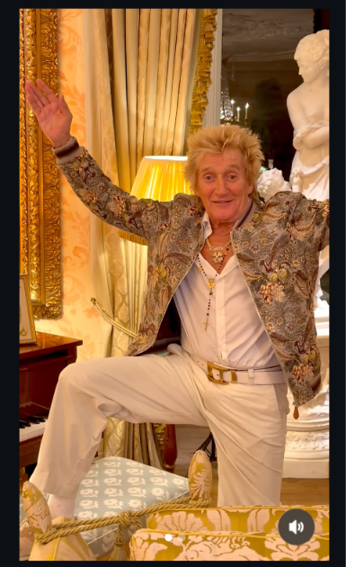 A screengrab of a video, posted September 28, 2026. | Source: Instagram/sirrodstewart