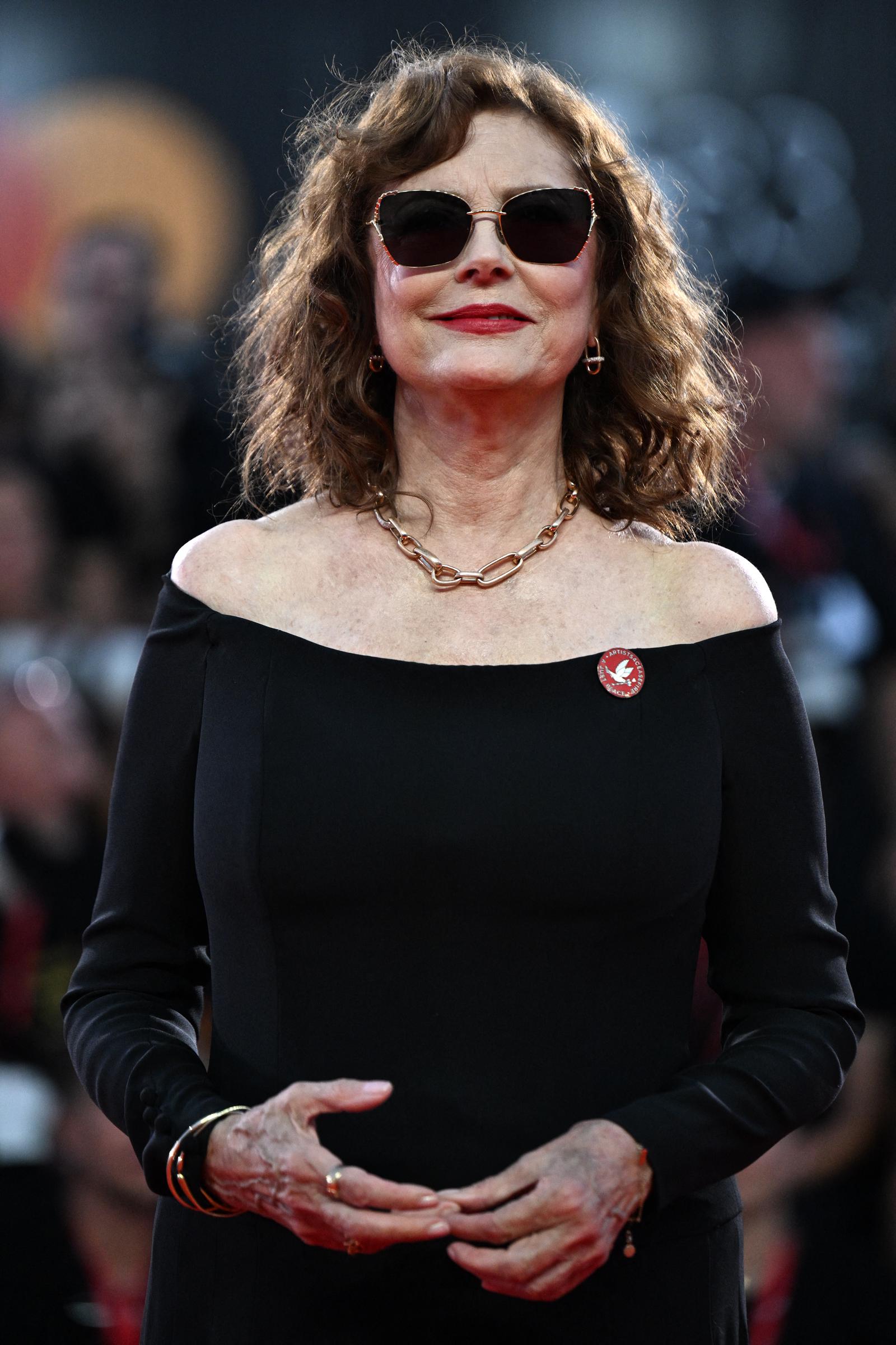 Susan Sarandon attends the red carpet event before the screening of "The Echo chamber" presented in competition at the 83rd International Venice Film Festival, at Venice Lido on September 6, 2026. | Source: Getty Images